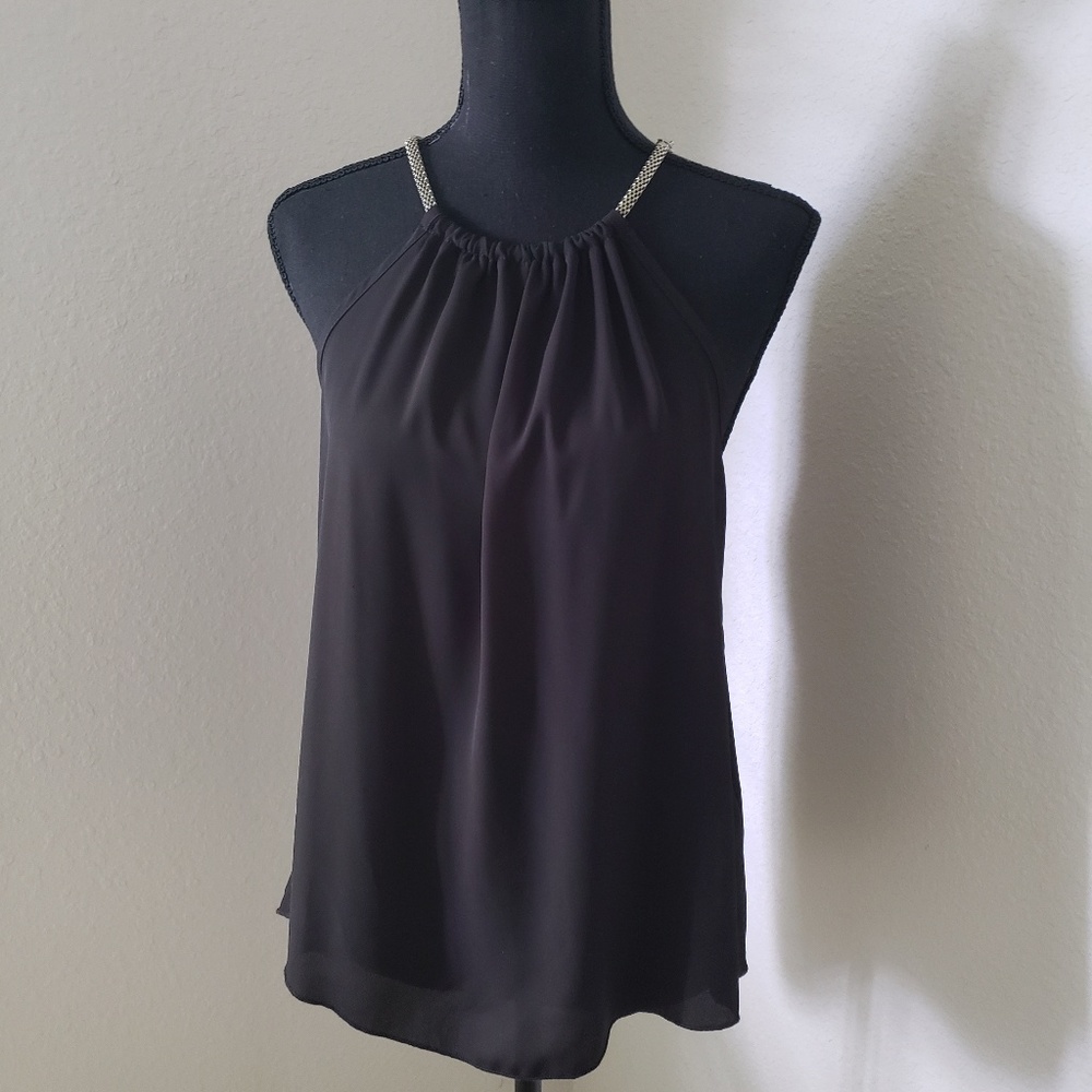 Ladies New Chic Black Dressy Top